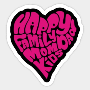 happy family Sticker